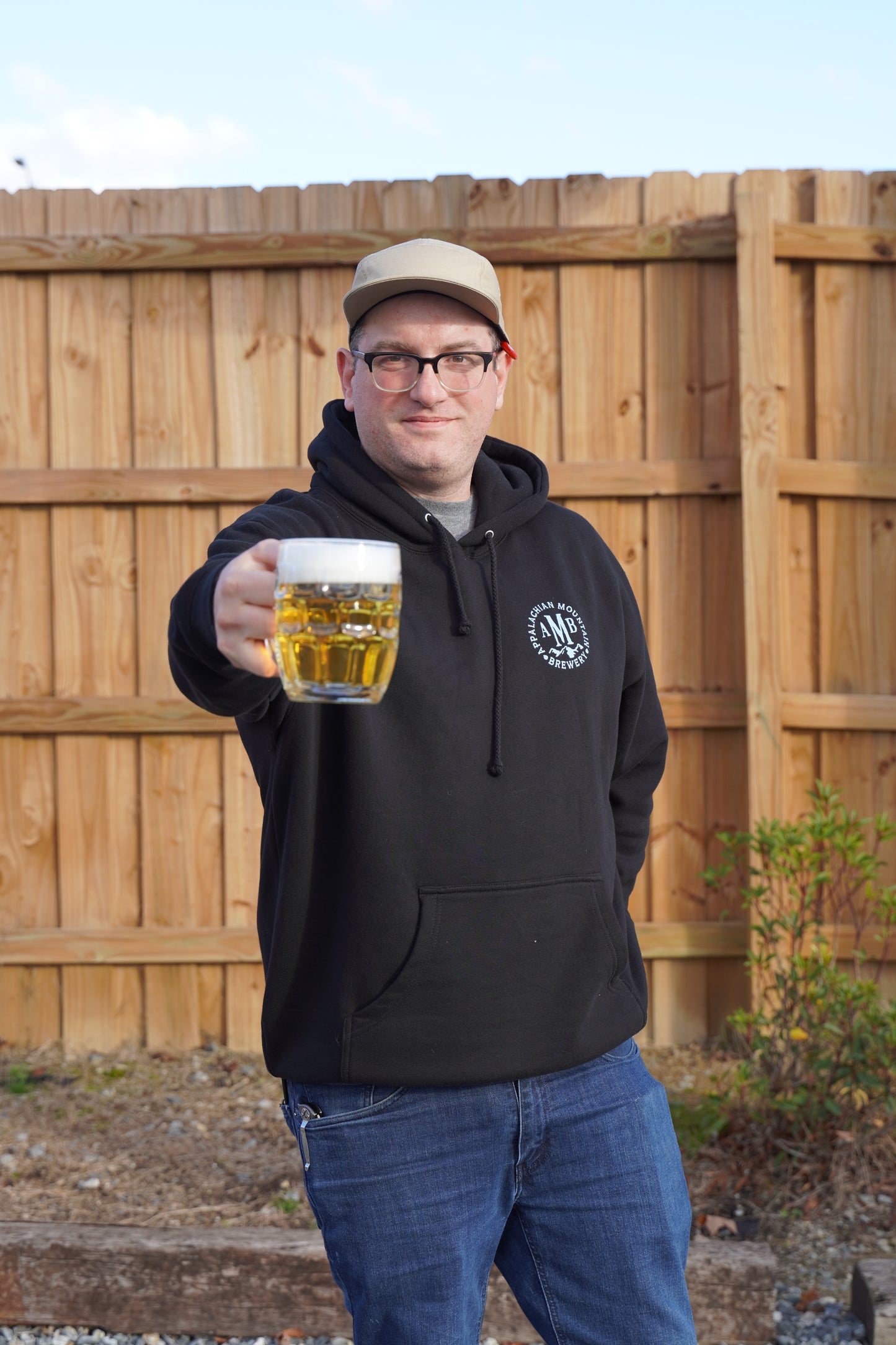 Ridgeline Black Hoodie - Heavy Weight